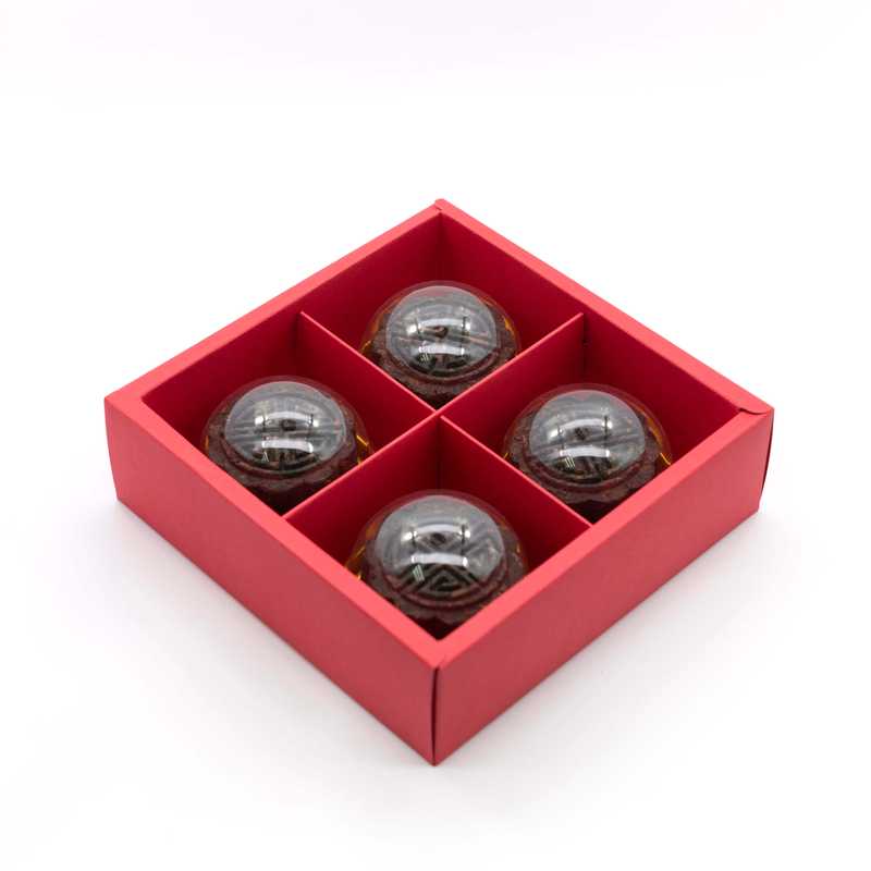 2013 Mid-Autumn "Moon Cake" Brown Cake Gift Set (4 pcs)